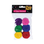Party Streamers - 6 Rolls Assorted